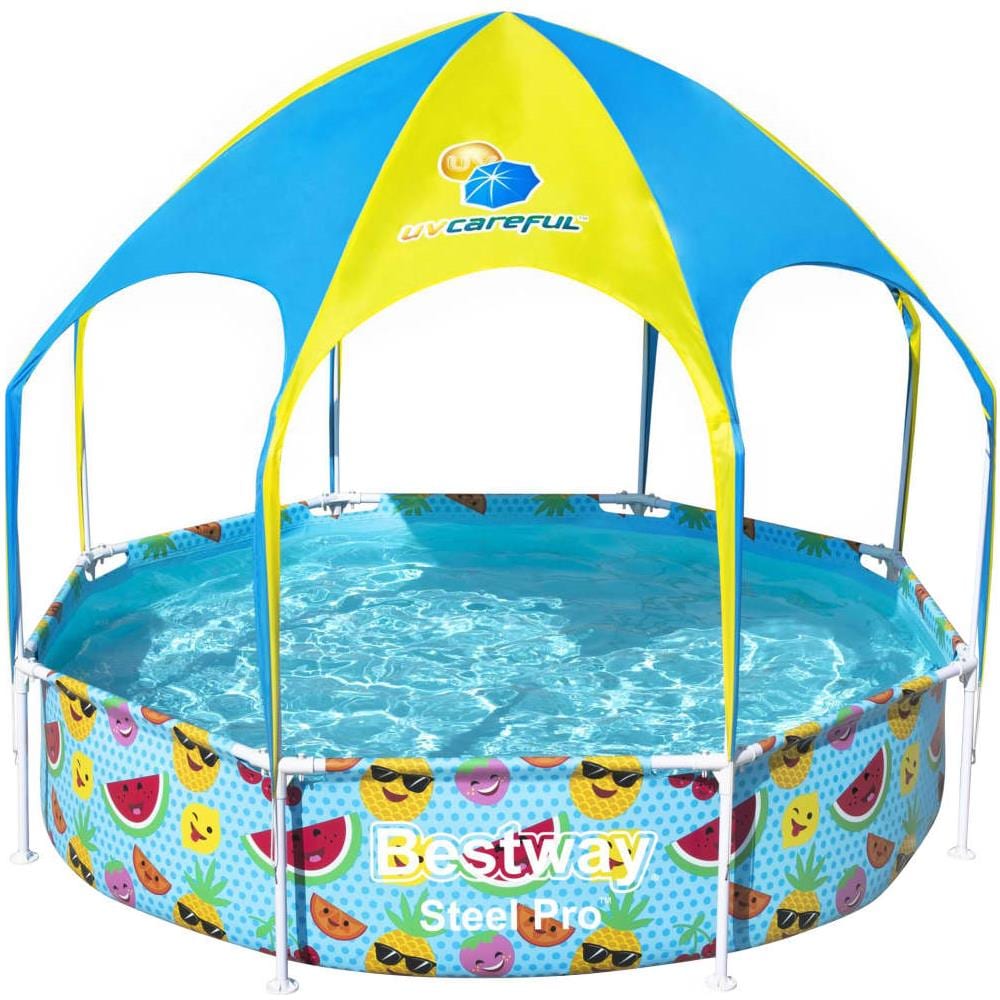 Piscina Fuori Terra Per Bambini Steel Pro Anti Uv 244x51 Cm - Foto 1