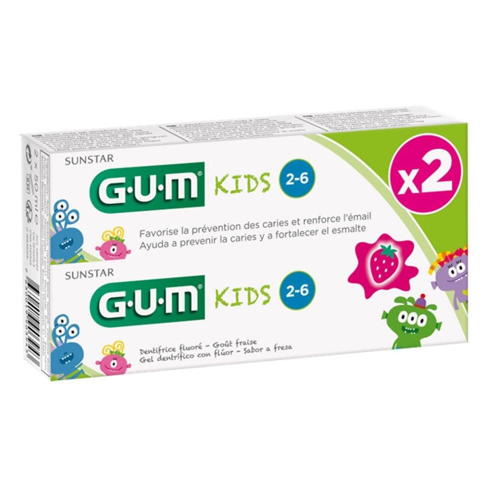 Dentifricio Fluoro Alla Fragola 2x50ml Kids Da 2 A 6 Anni - Foto 1