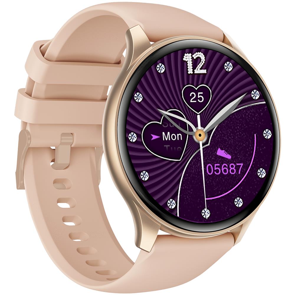 Smartwatch Con Funzione Chiamata Wireless Amoled Full Touch Ip67 T-Fit 235 A Colore: Oro - Foto 2