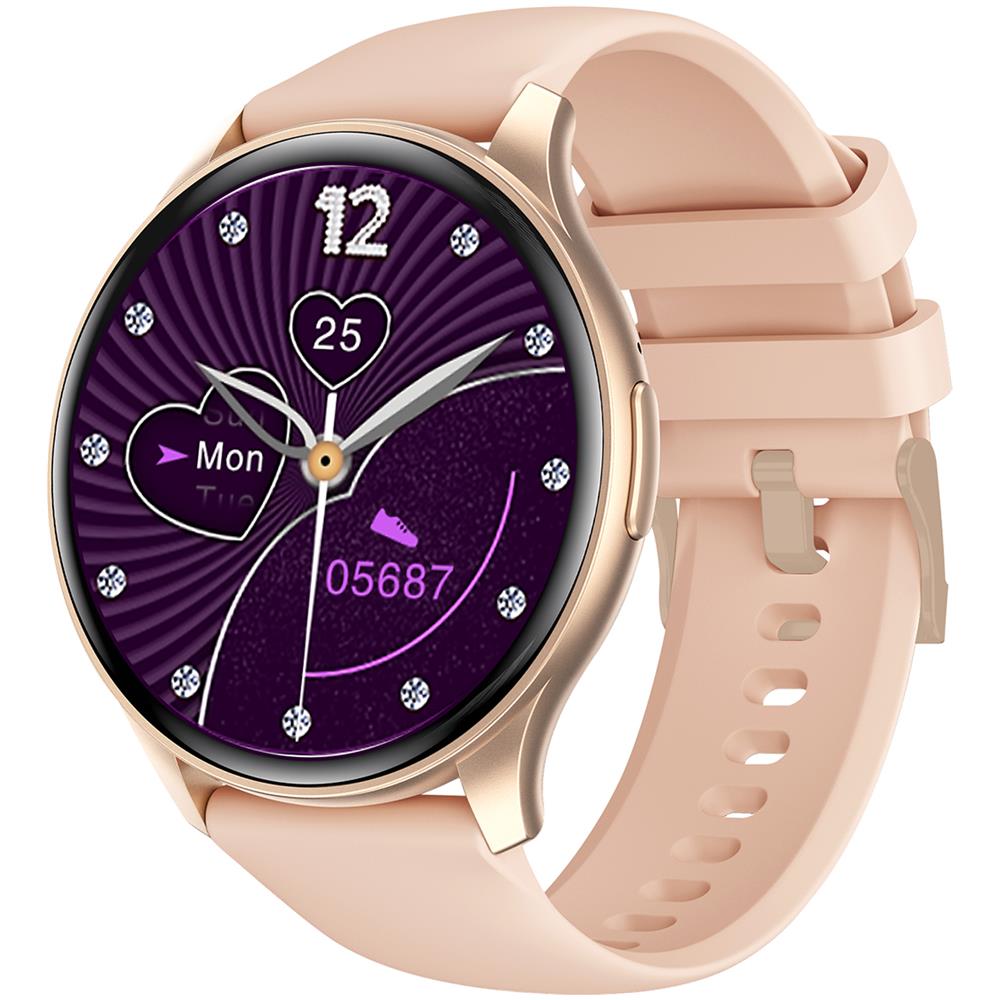 Smartwatch Con Funzione Chiamata Wireless Amoled Full Touch Ip67 T-Fit 235 A Colore: Oro - Foto 1