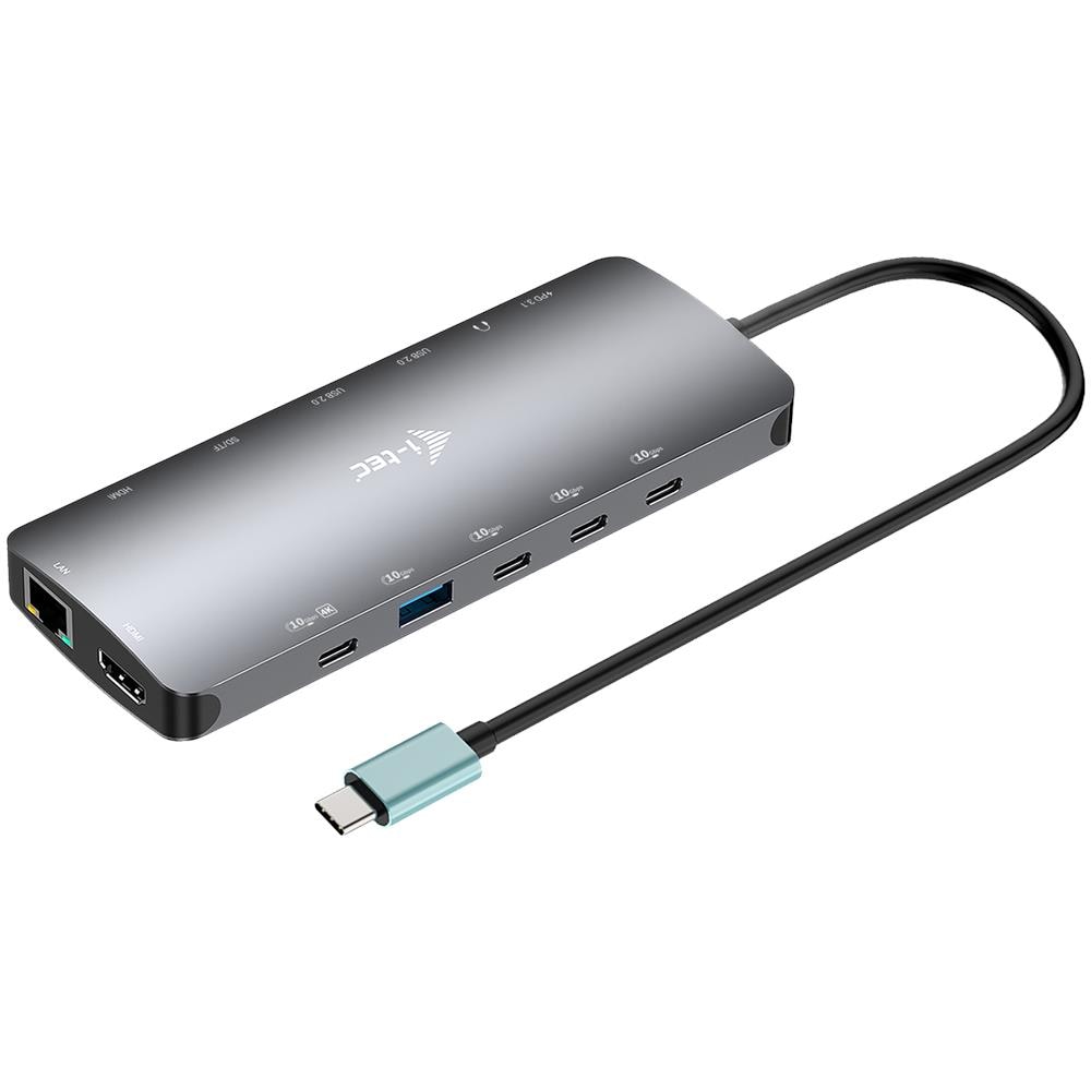 Metal USB-C Nano 3x Display Dock, 2x HDMI 1x USB-C video with Power Delivery 140W + Universal Charger 140 W - Foto 2