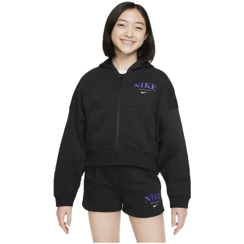 Felpa Bambina Sportswear Trend Full Zip - Foto 1