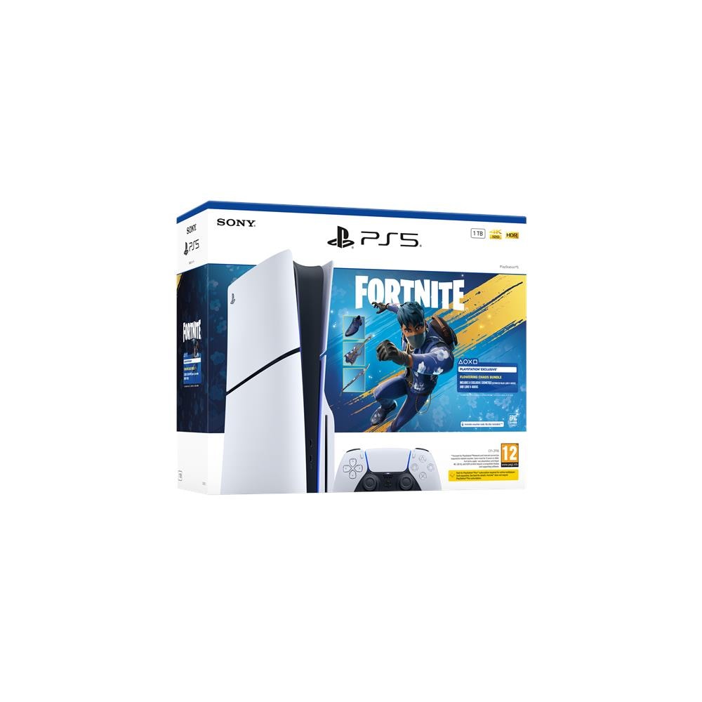 PlayStation 5 - Fortnite Flowering Chaos Bundle 1 TB Wi-Fi Nero, Bianco - Foto 1