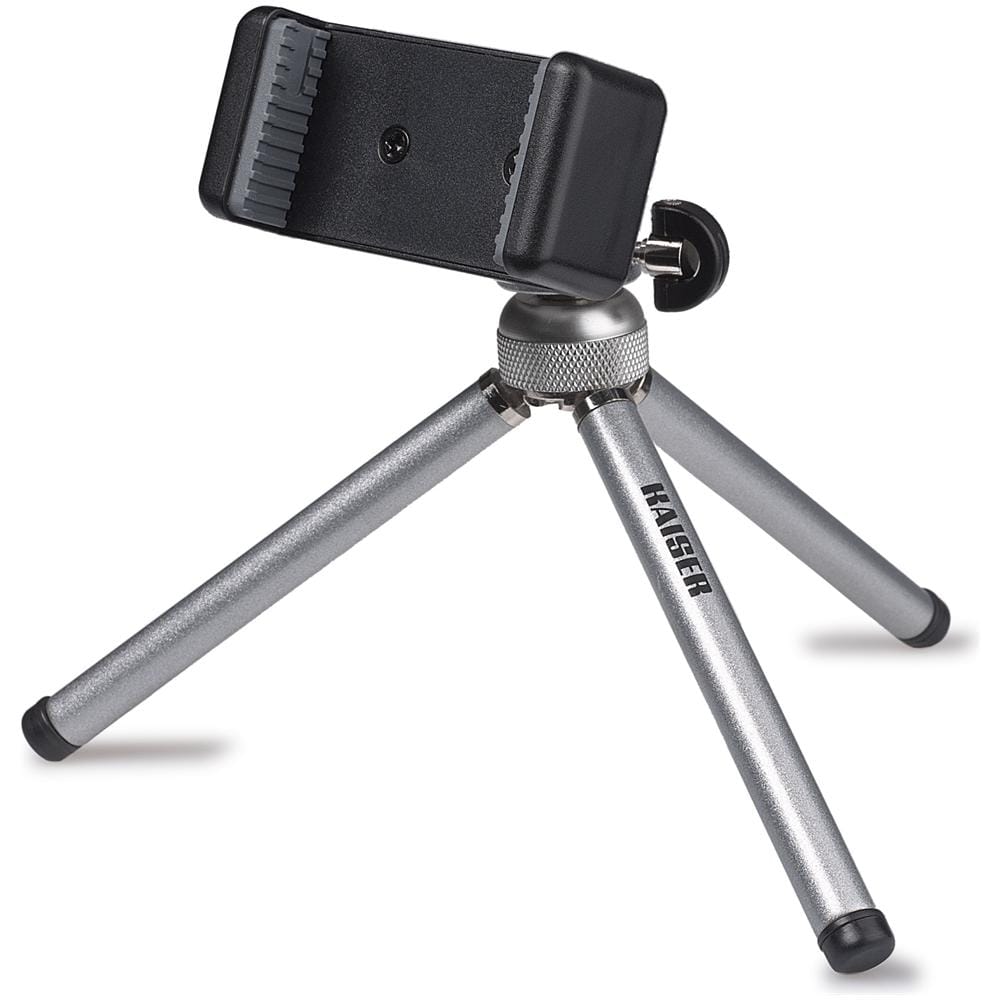 Treppiede con Testa per Smartphone / Camera Altezza Max 8.5 cm Nero 6016 - Foto 2