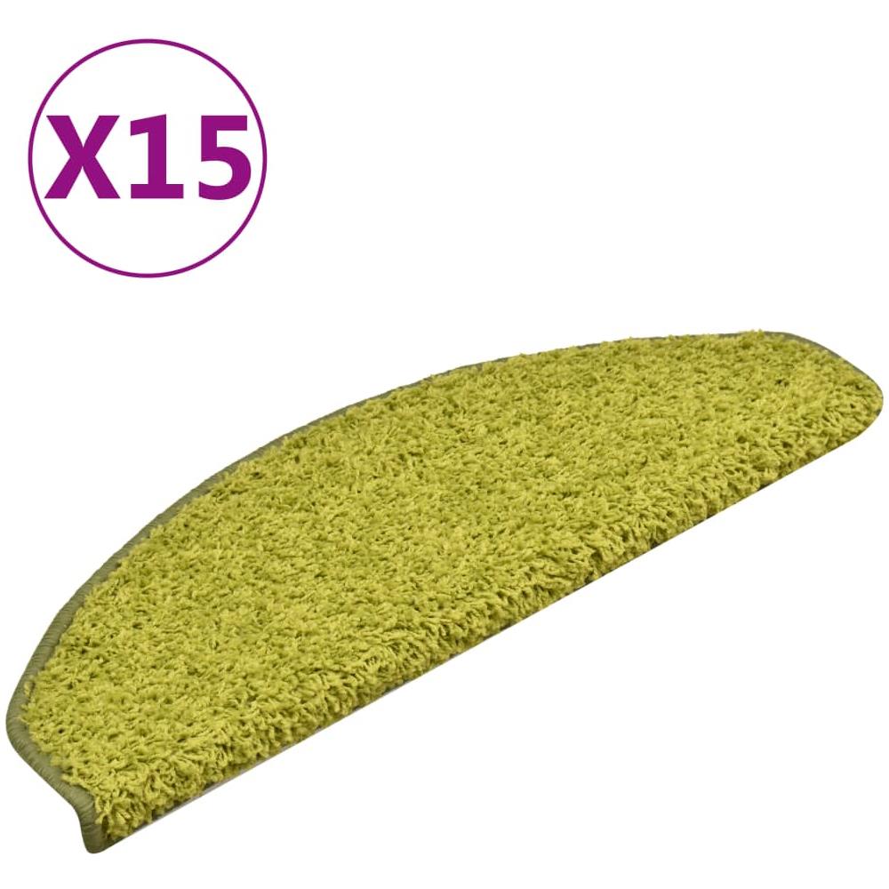 Tappetini per Scale 15 pz Verdi 65x21x4 cm - Foto 1