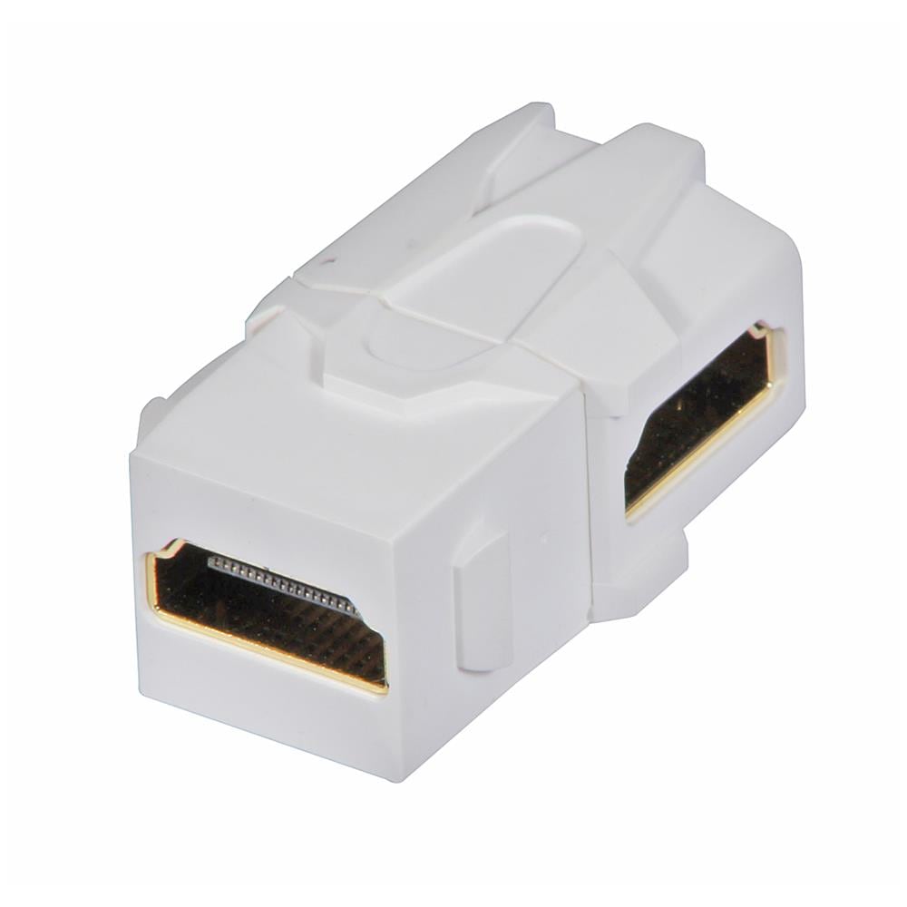 Frutto Keystone HDMI doppia femmina a 90° per prese a muro - Foto 2