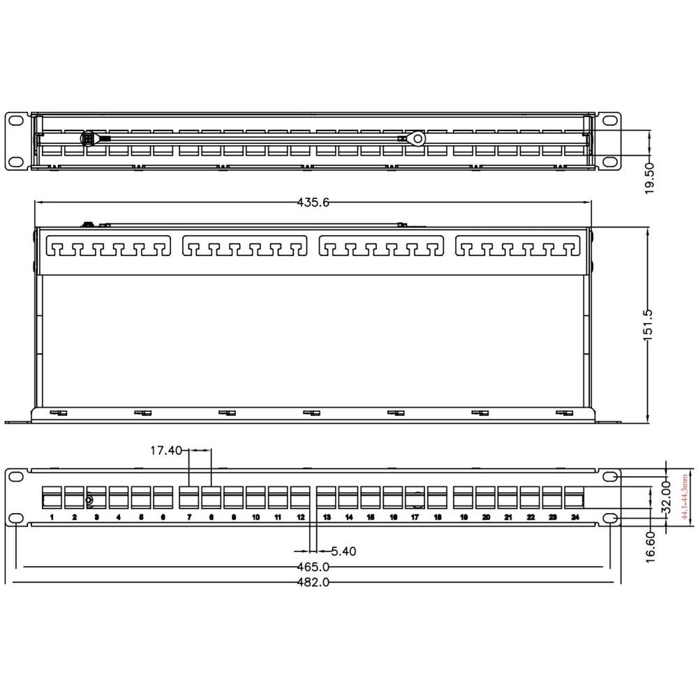 NK4042, 48,2 cm, 15,15 cm, 4,45 cm, RoHS, CE, Nero - Foto 2
