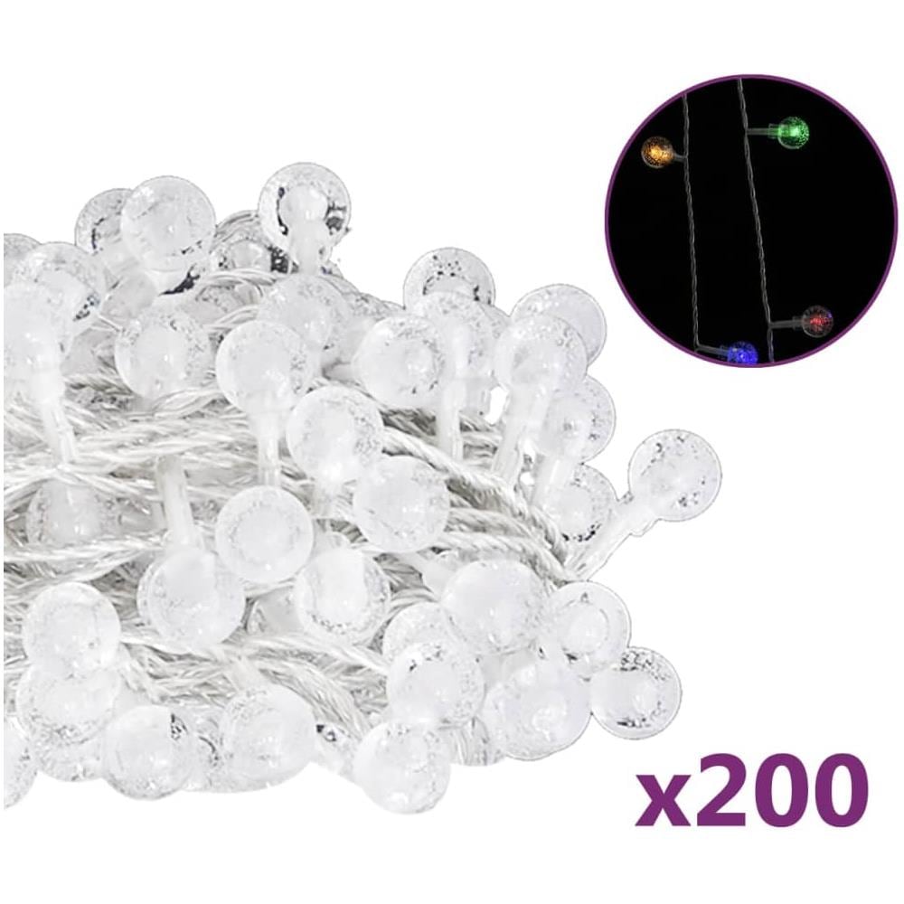Filo Di Luci Sferiche 20m 200 Led Colorate 8 Funzioni - Foto 2