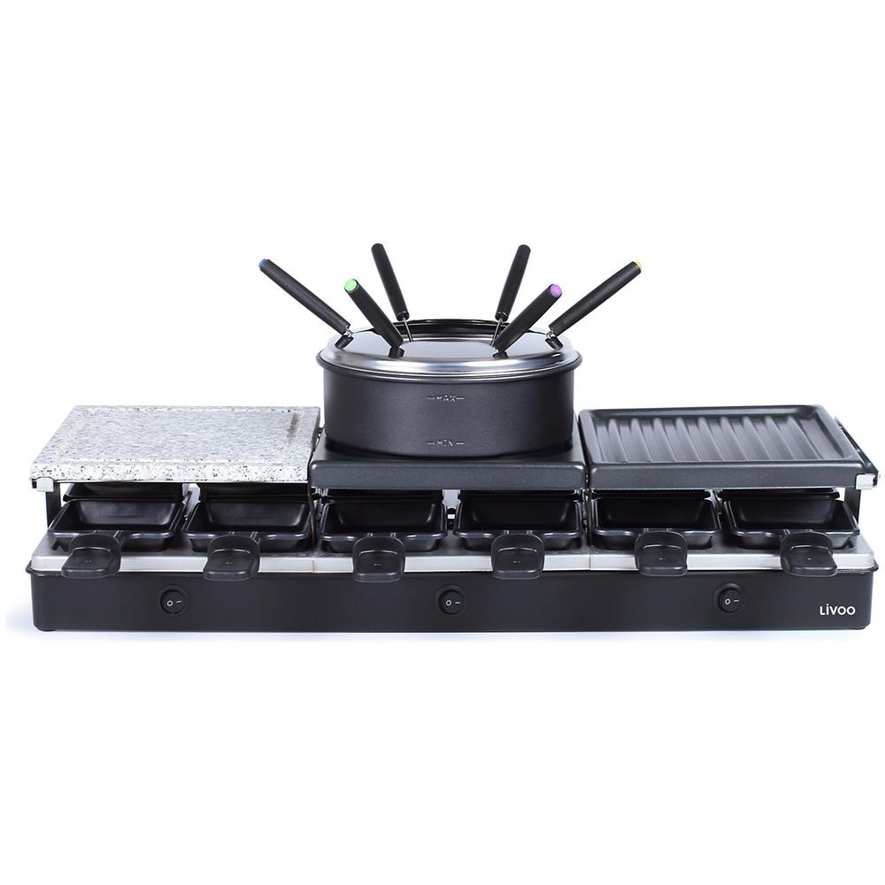 Set Raclette + Fonduta 12 Persone 1650w - Doc234 - Foto 1