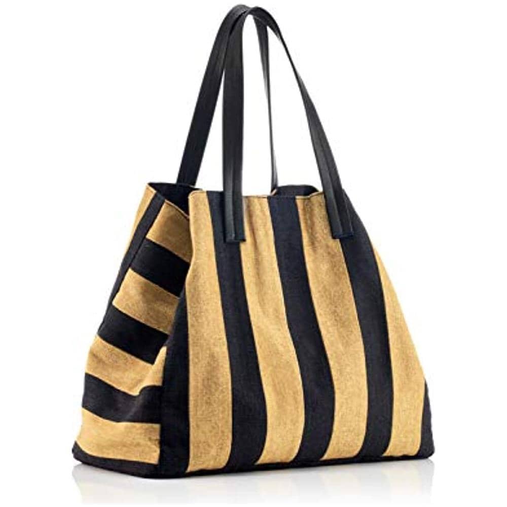 Large Tote - Borse A Spalla Donna, Multicolore (striped), 16x48x30 Cm (w X H L)  - Foto 1