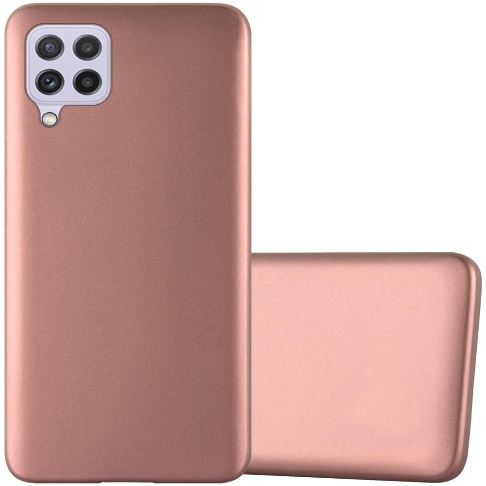 Custodia Compatibile Con Samsung Galaxy A22 4g / M22 / M32 4g In Oro Rosa Metallico - Coperchio Protettivo In Silicone Tpu Flessibile - Foto 1