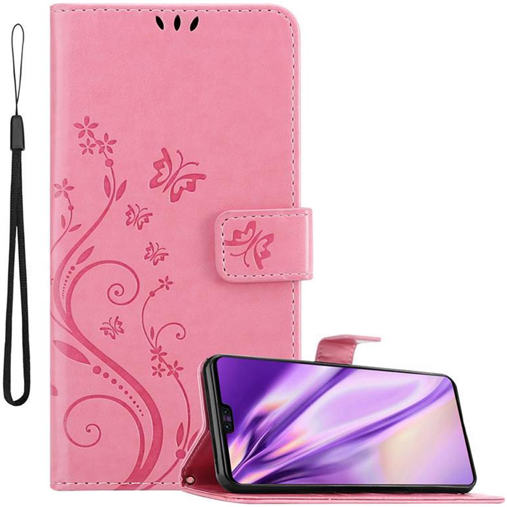 Custodia Compatibile Con Huawei Mate 30 In Rosa Fiore - Coperchio Protettivo In Design Floreale Con Chiusura Magnetica, Funzione Stand E Slot Per Carte - Foto 1