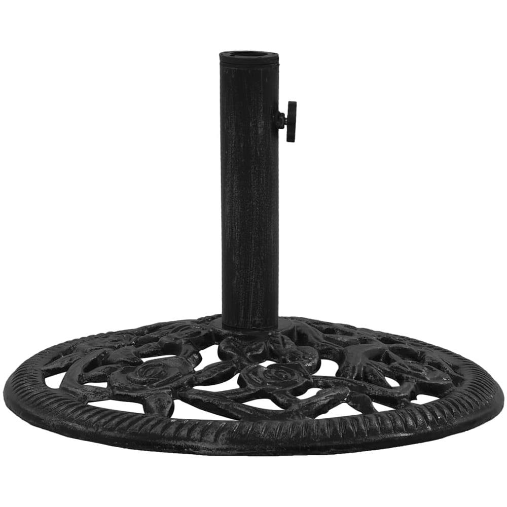 Base Per Ombrellone Nera 48x48x33 Cm In Ghisa - Foto 2