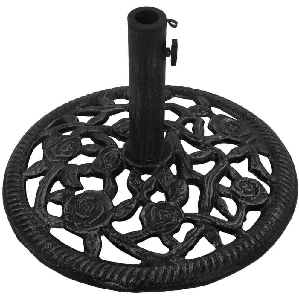 Base Per Ombrellone Nera 48x48x33 Cm In Ghisa - Foto 3
