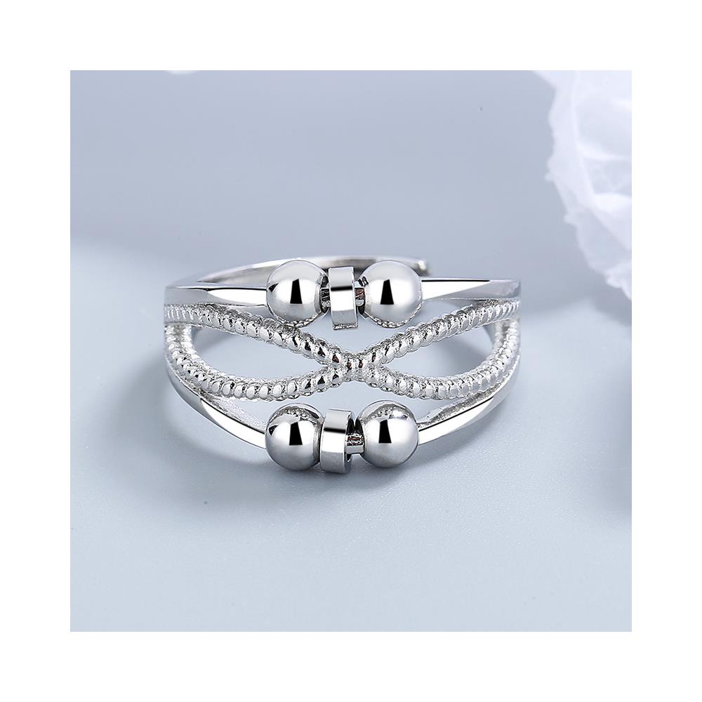 Anello Antistress Con Perle Silver S - Foto 2
