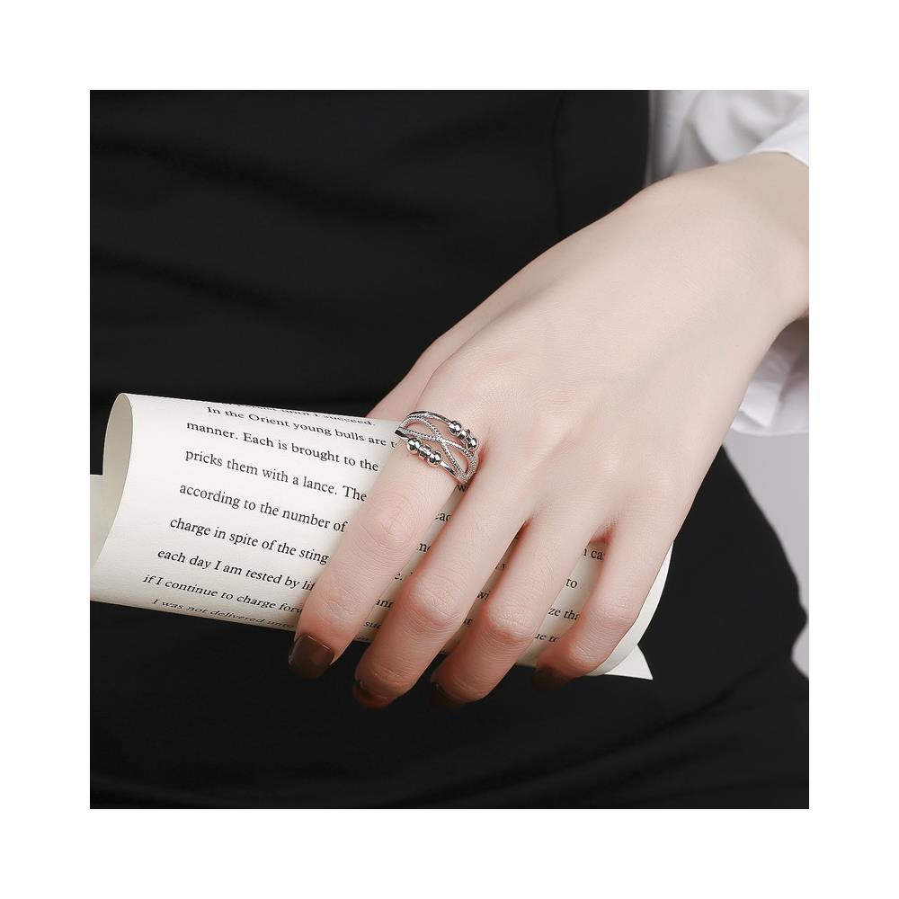Anello Antistress Con Perle Silver S - Foto 7