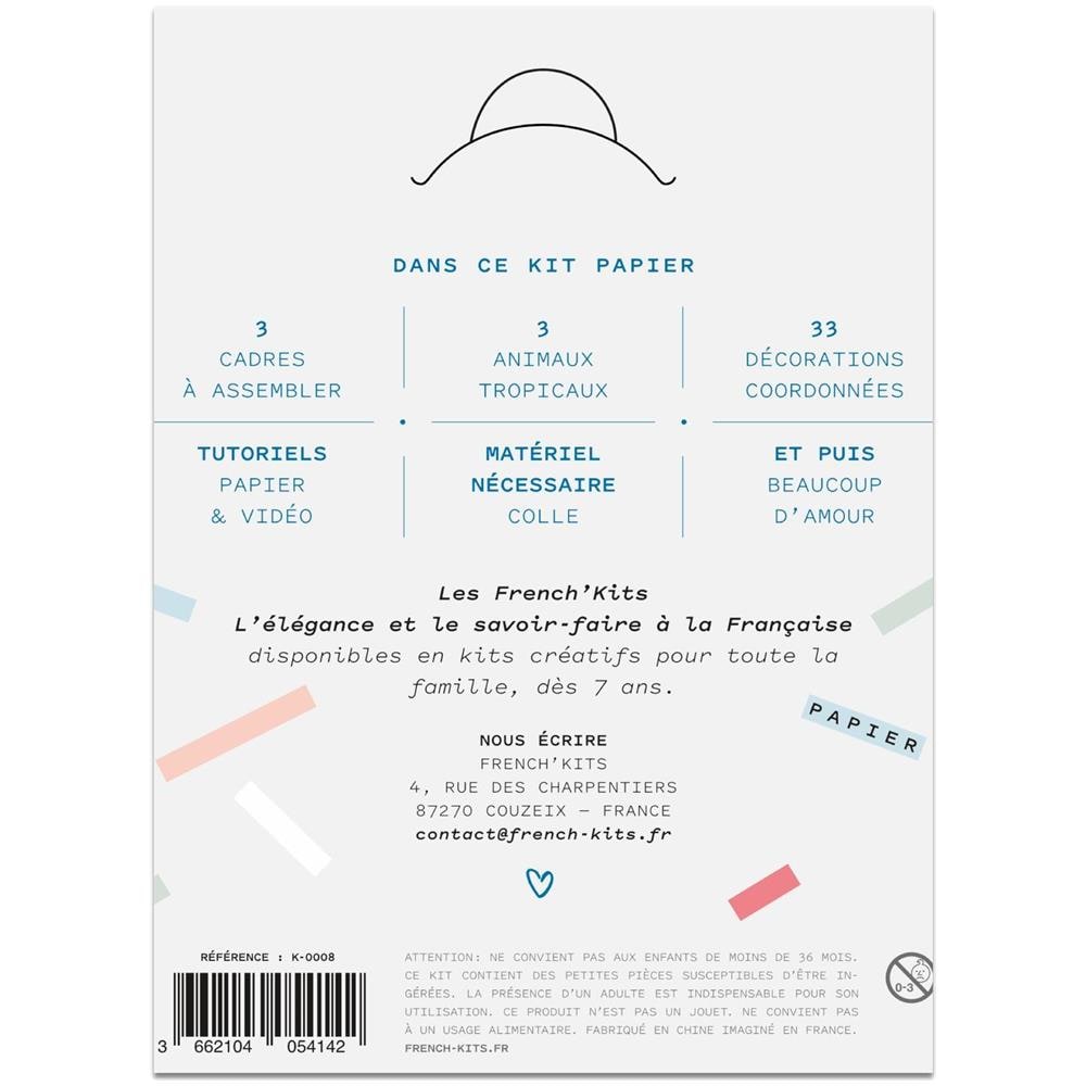 Scatola Di Carta Fai-da-te - 3 Decorazioni Murali - Tropicale - Foto 1