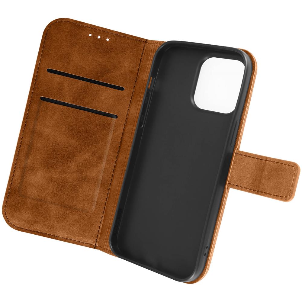Custodia Per Iphone 14 Pro Max Porta-carte E Supporto Video Soft-touch Camel - Foto 2