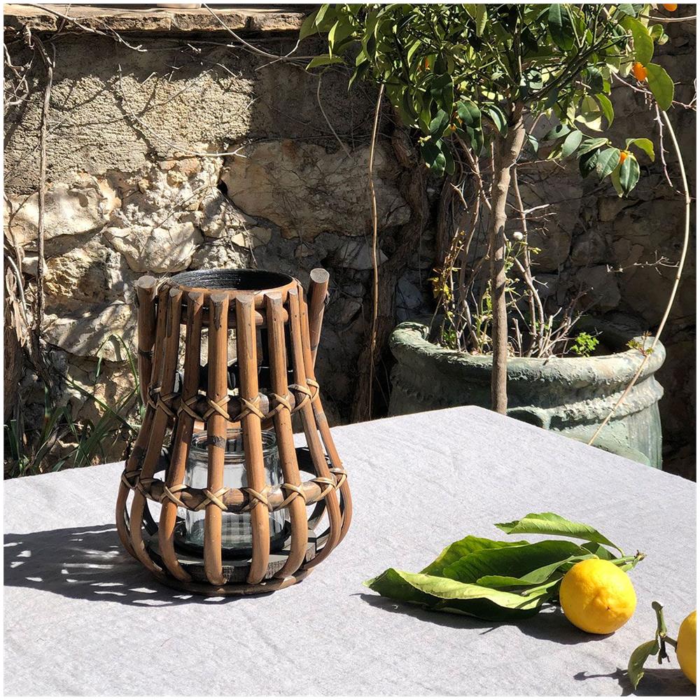 Fotoforo Di Lanterna Rattan Con Manico - Foto 2