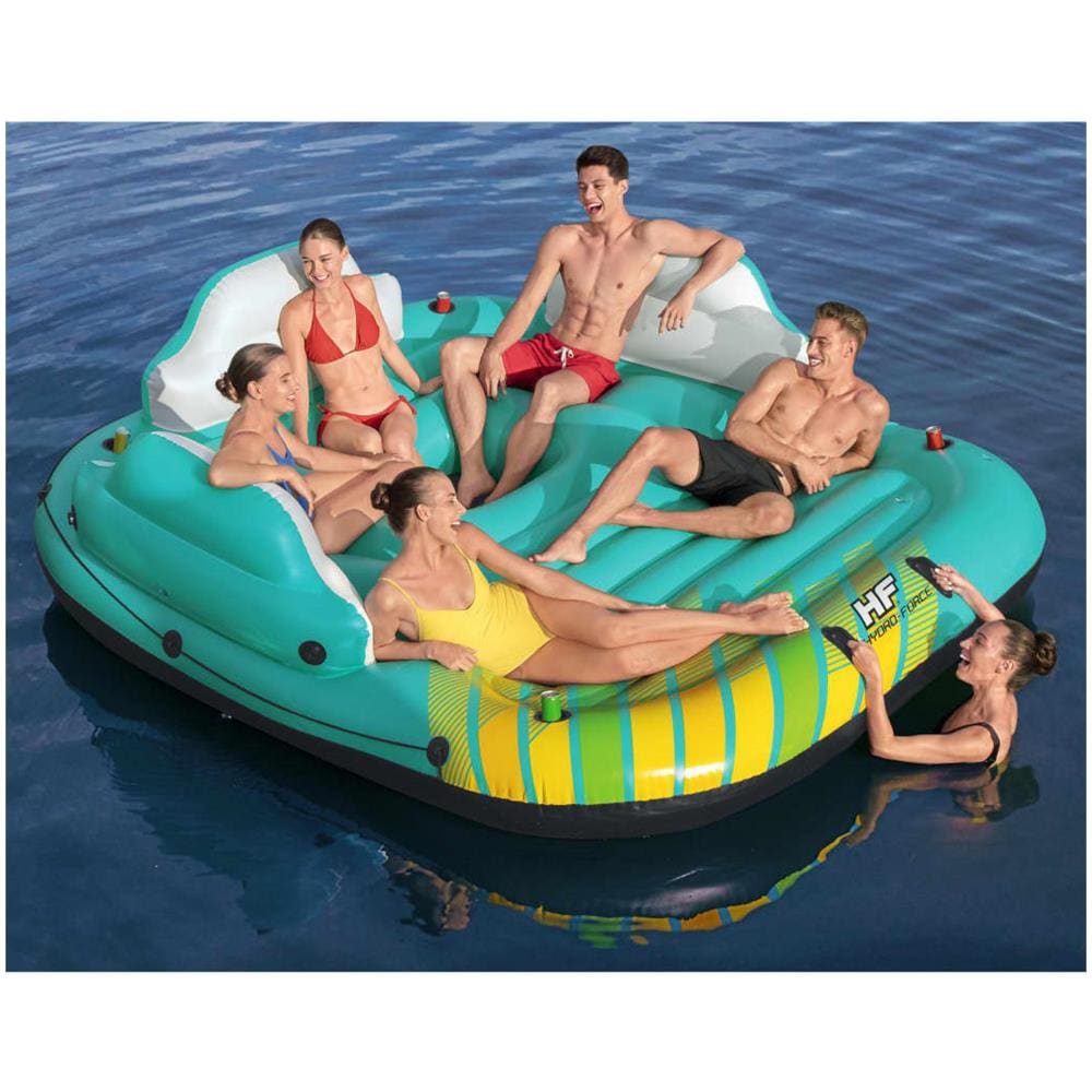 Isola Gonfiabile Per 5 Persone Sunny Lounge 291x265x83 Cm - Foto 2