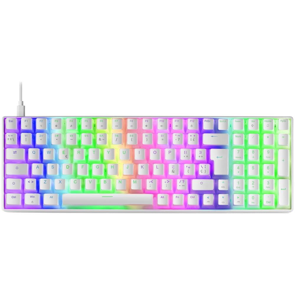 MKULTRA tastiera USB Spagnolo Bianco - Foto 1