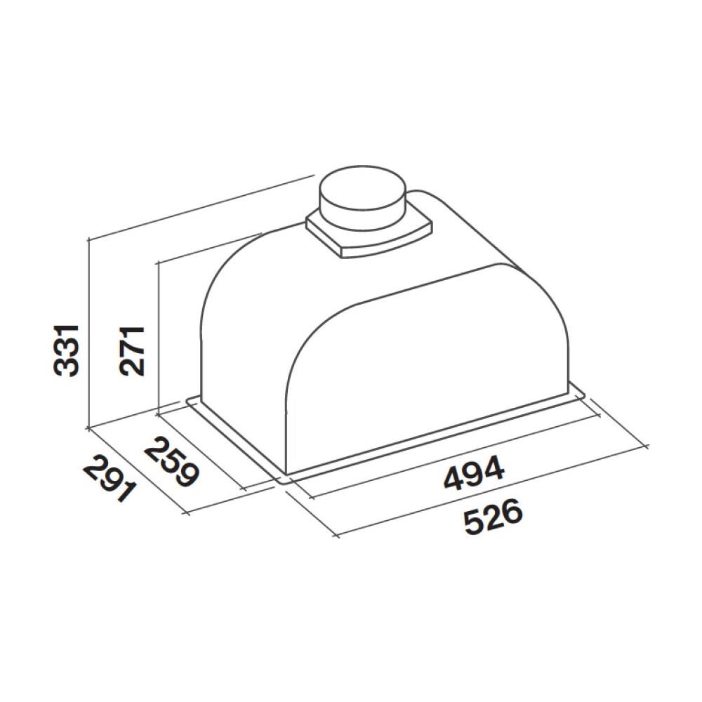 Cappa da Incasso CGIW50 Aspirante 50 cm Colore Nero - Foto 3