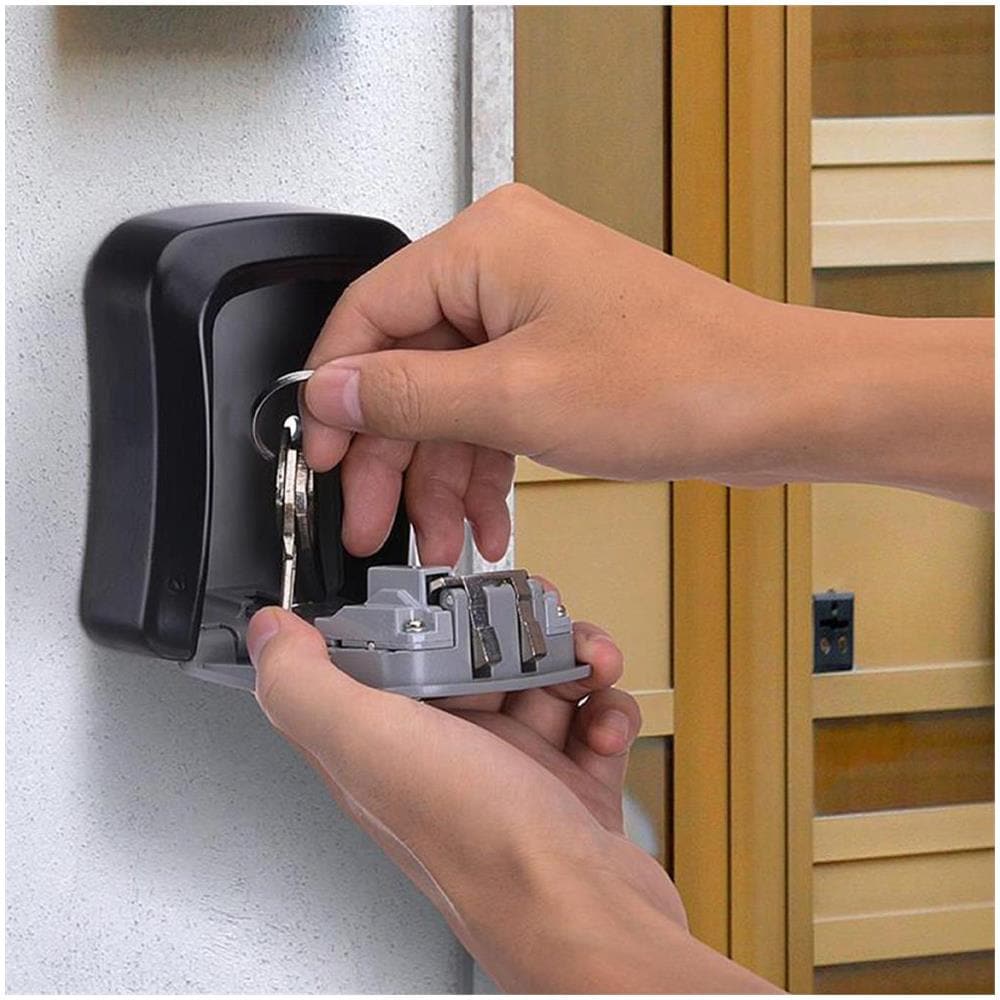 Cassaforte di Sicurezza per Chiavi Montaggio Parete 10.000 Combinazioni Metallo - Foto 2