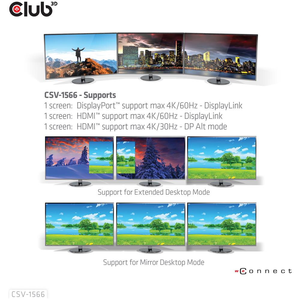 CSV-1566 Replicatore di Porte e Docking Station Interfaccia USB 3.2 Gen 1 Type-C Colore Nero - Foto 11