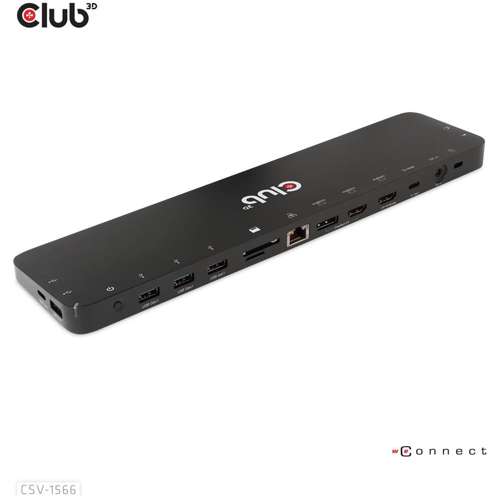CSV-1566 Replicatore di Porte e Docking Station Interfaccia USB 3.2 Gen 1 Type-C Colore Nero - Foto 2