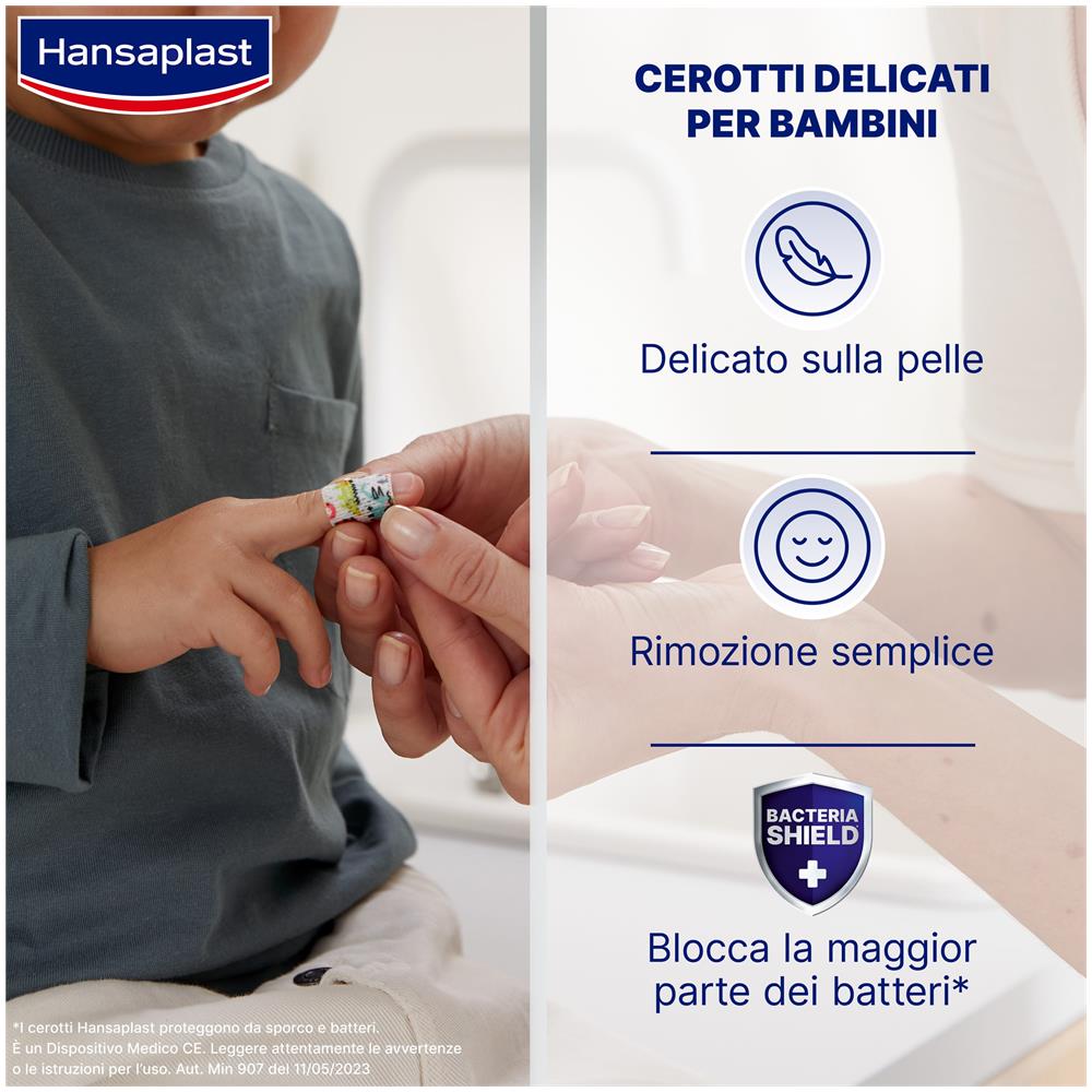 Cerotto Hansaplast Sensitive Kids 20 Pezzi Assortiti - Foto 2
