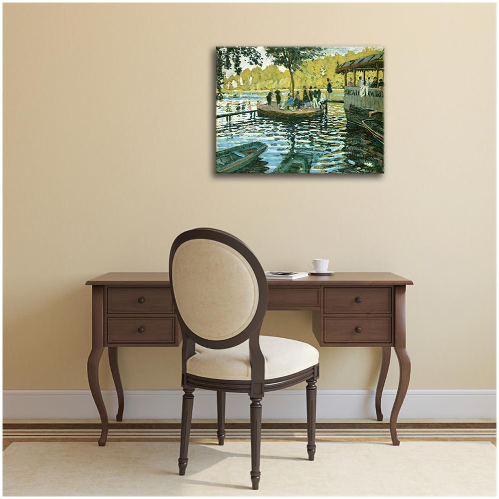 Stampa su tela - La Grenouill? re - Claude Monet - Quadro su Tela, Decorazione Parete cm. 80x100 - Foto 1