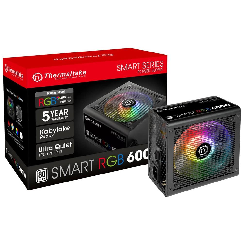 Alimentatore PC Smart RGB 80 PLUS ATX 2.3 600W Colore Nero - Foto 6