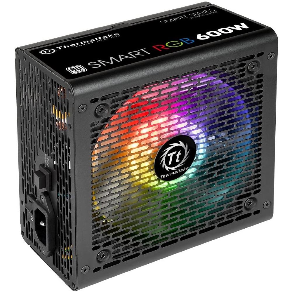Alimentatore PC Smart RGB 80 PLUS ATX 2.3 600W Colore Nero - Foto 1