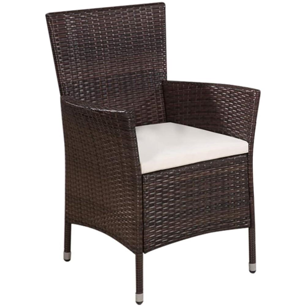 Set Bistrot Da Esterno In Polyrattan Marrone - Foto 2