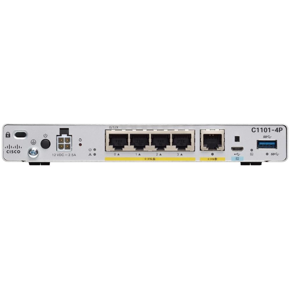 Router ISR 1101 350 Mbps con Switch a 4 Porte Fast Ethernet integrato Montabile in Rack - Foto 4