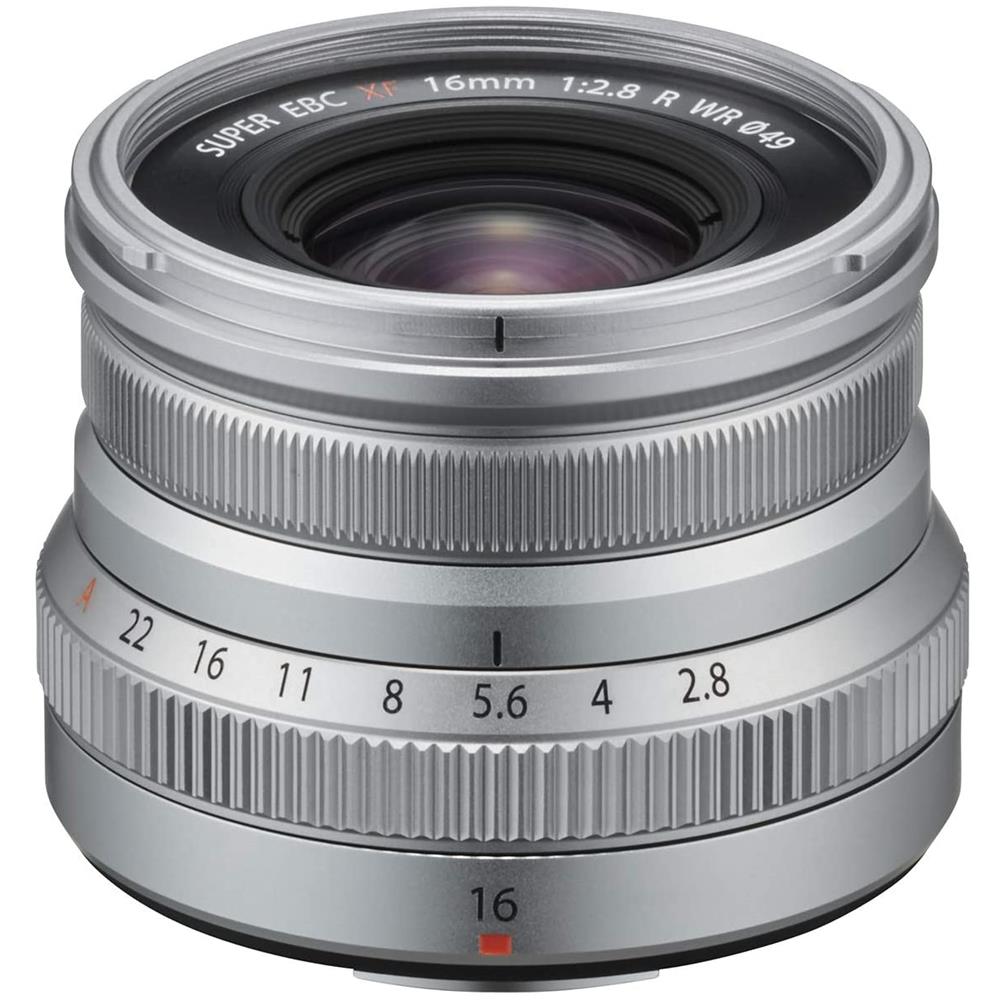 Fujinon XF16mmF2.8 R WR Obiettivo Fisso per Mirrorless 16 mm f / 2.8 Resistente alle Intemperie Argento - Foto 1