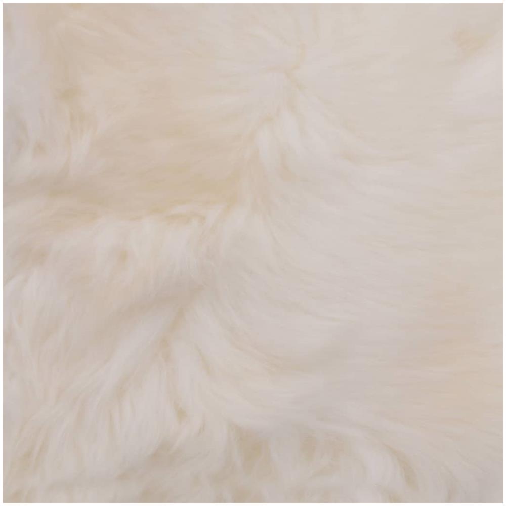 Cuscini per Sedie 2 pz Bianco 40x40cm in Vera Pelle di Montone - Foto 2