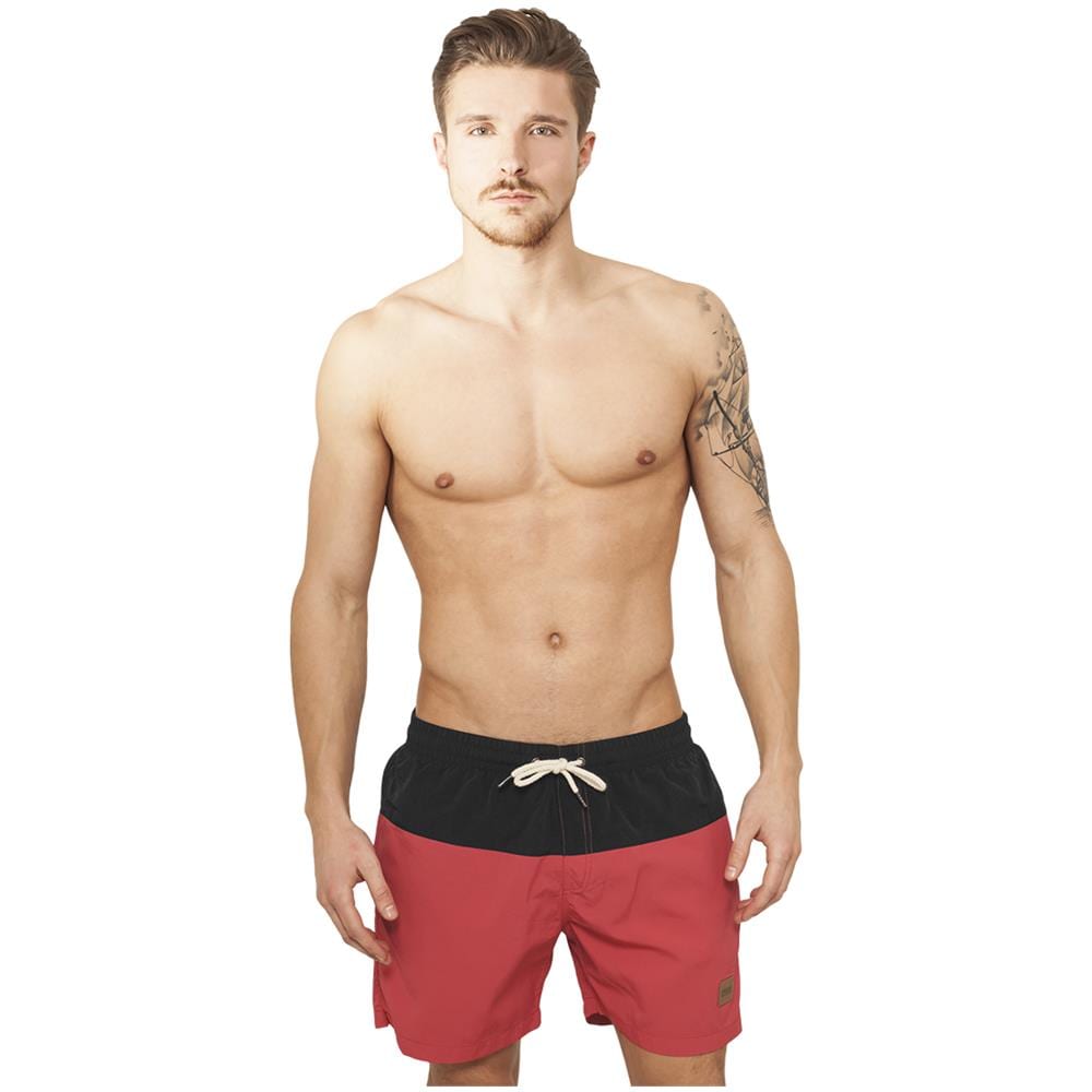 Shorts Swim Urban Classics Tb1026 - Nero-rosso Xs - Foto 1