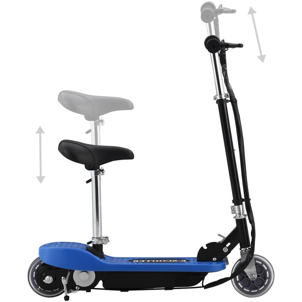 Monopattino Elettrico Con Sella Per Bambini Potenza 120 Watt Blu - Foto 2