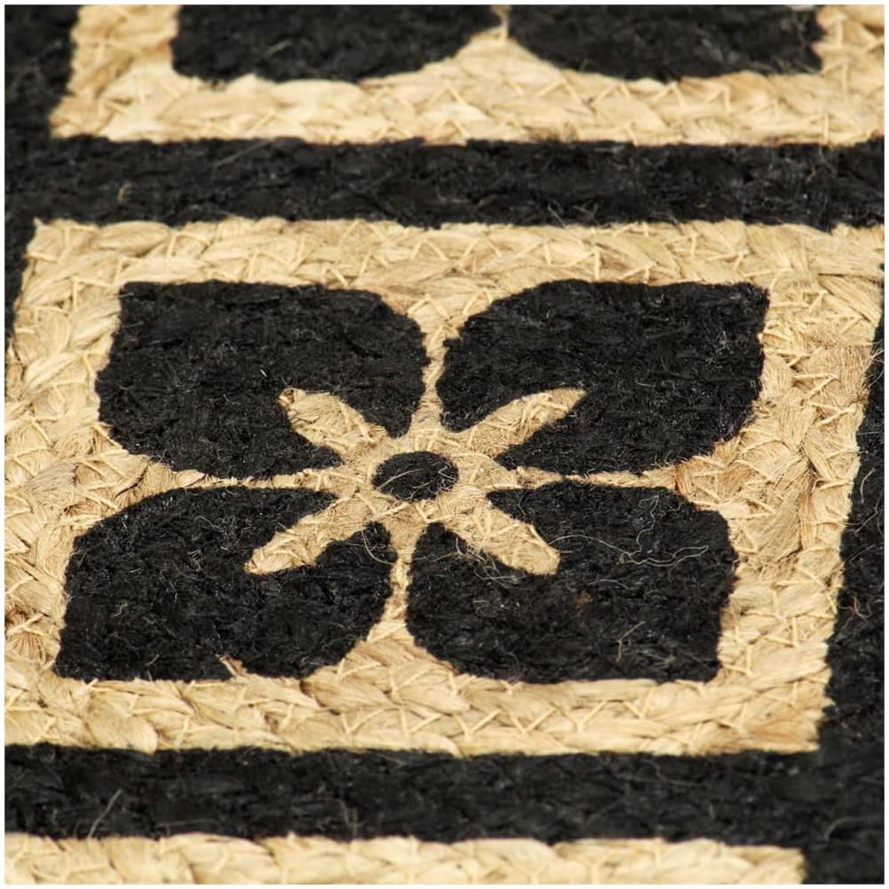 Tovagliette 6 pz Nero 38cm Rotonde in Juta - Foto 2