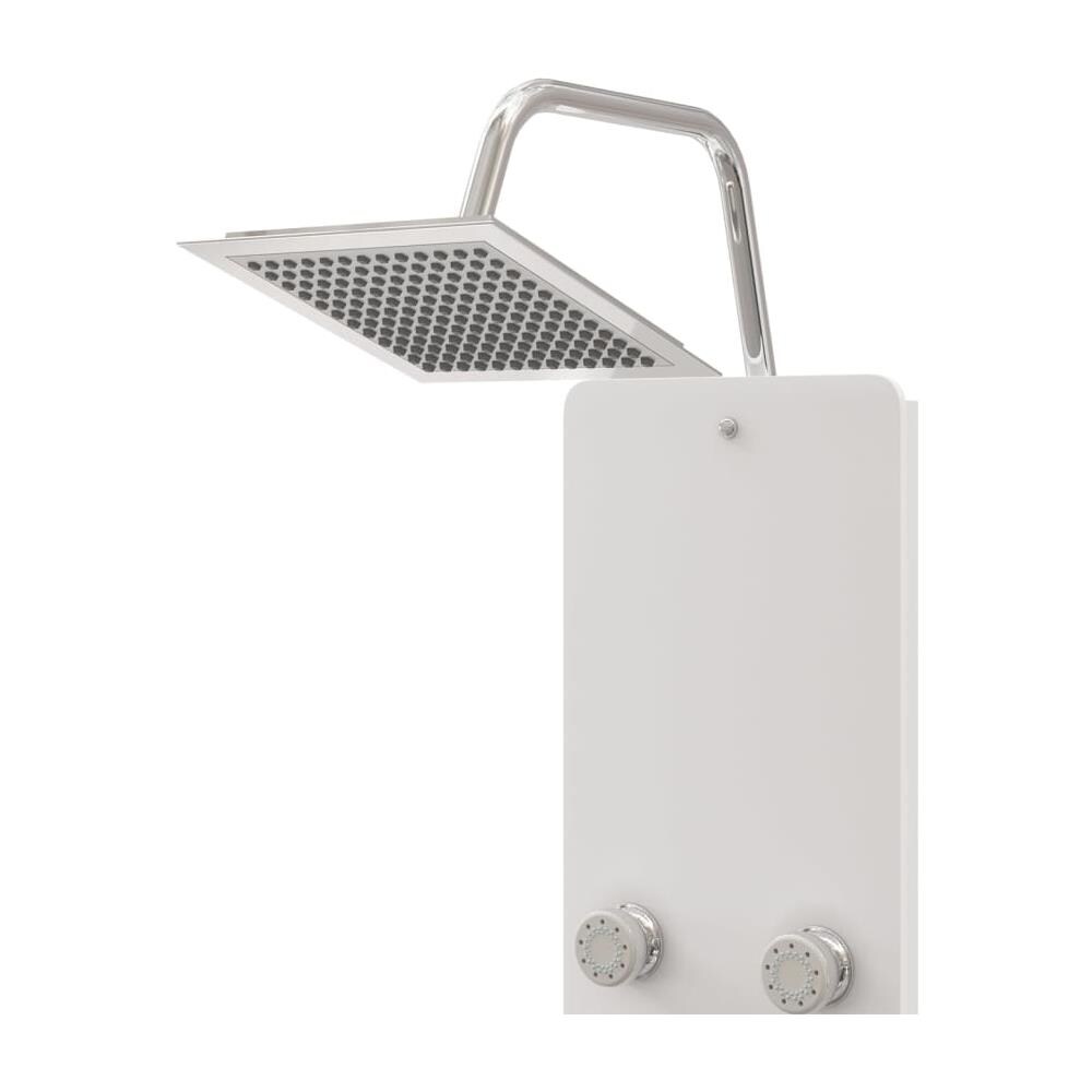 Pannello Doccia In Vetro 25x47,5x130 Cm Bianco - Foto 3