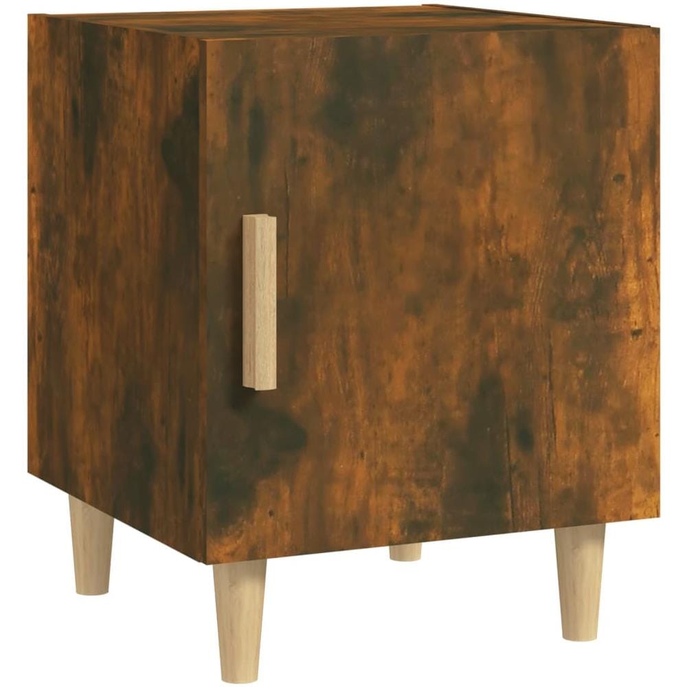 Comodino Rovere Fumo In Legno Multistrato - Foto 1