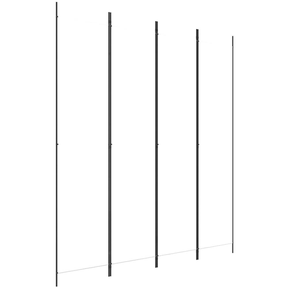 Divisorio A 4 Pannelli Bianco 200x220 Cm Tessuto - Foto 2