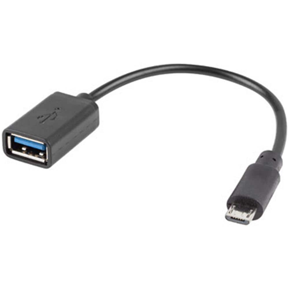 Adattatore Otg Micro Usb 2.0 Maschio A Usb-a Femmina 15 Cm Nero - Foto 2