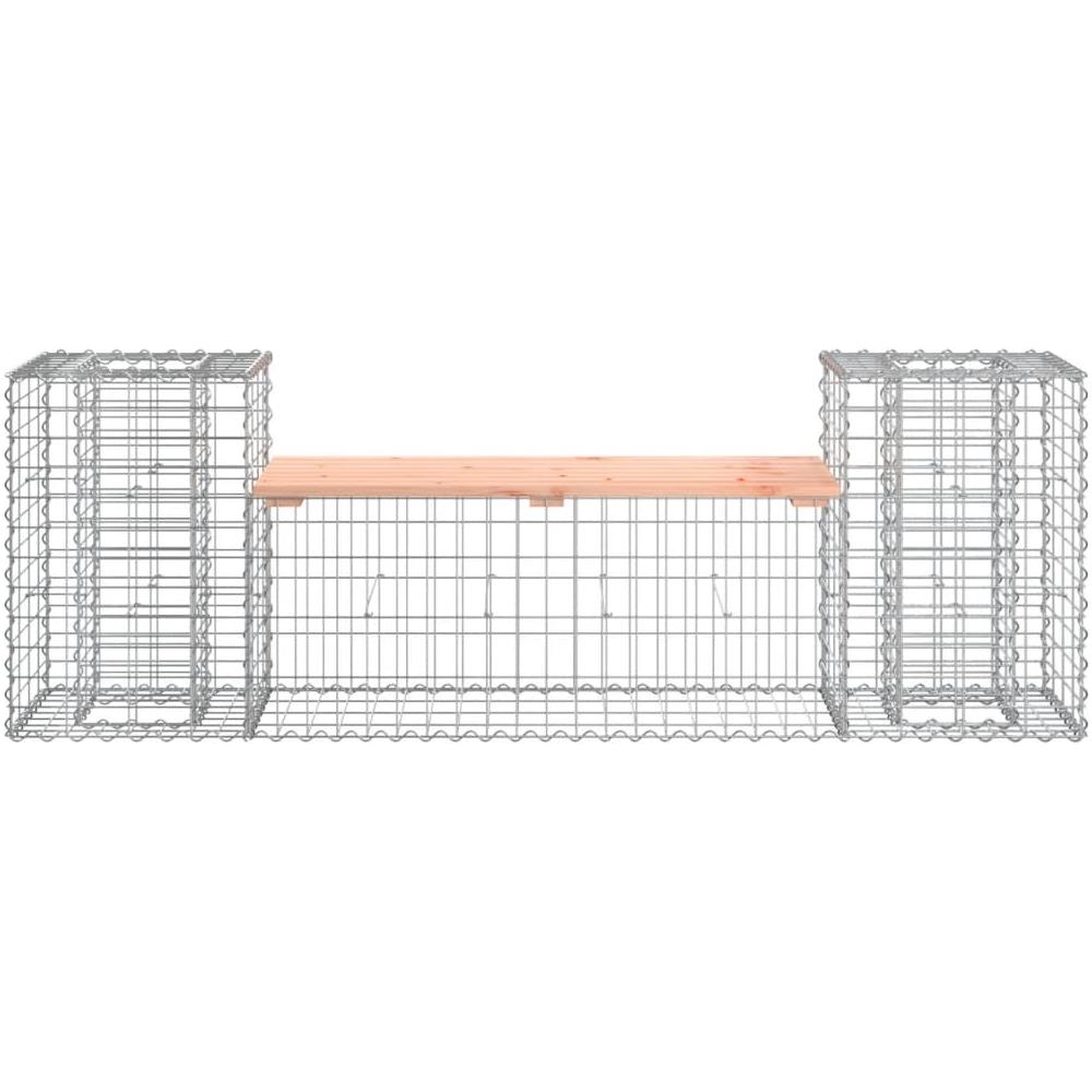 Panca Giardino Design Gabbione 183x41x60,5 cm Massello Douglas - Foto 3