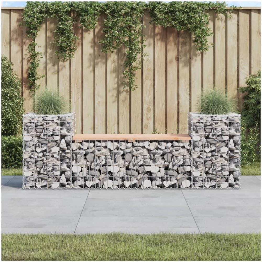 Panca Giardino Design Gabbione 183x41x60,5 cm Massello Douglas - Foto 1