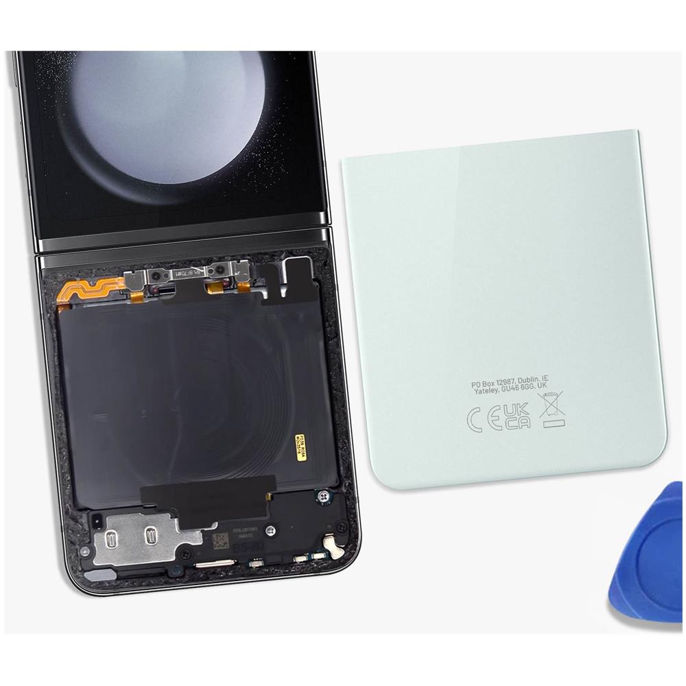 Vetro Posteriore Inferiore Per Galaxy Z Flip5 Originale Samsung Mint - Foto 5