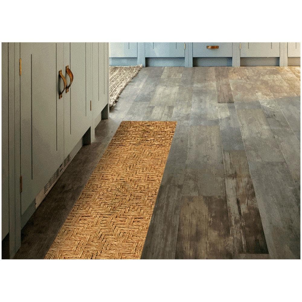 Tappeto Passatoia Cucina Digitale Antimacchia Antiscivolo Wicker Intrecci Corda 50x290 Wicker - Foto 5