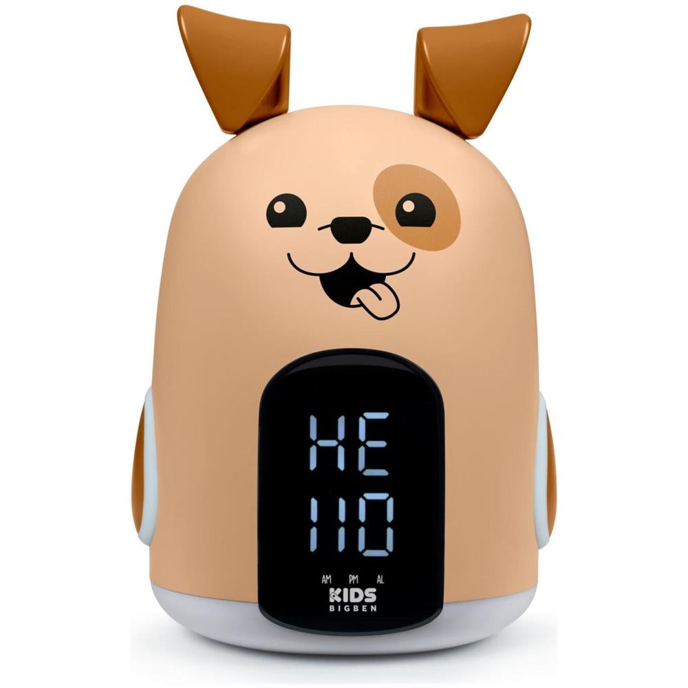ALARM CLOCK WITH NIGHT LIGHT THREE BROWN DOG SOUNDS RKIDSDOG - Foto 1