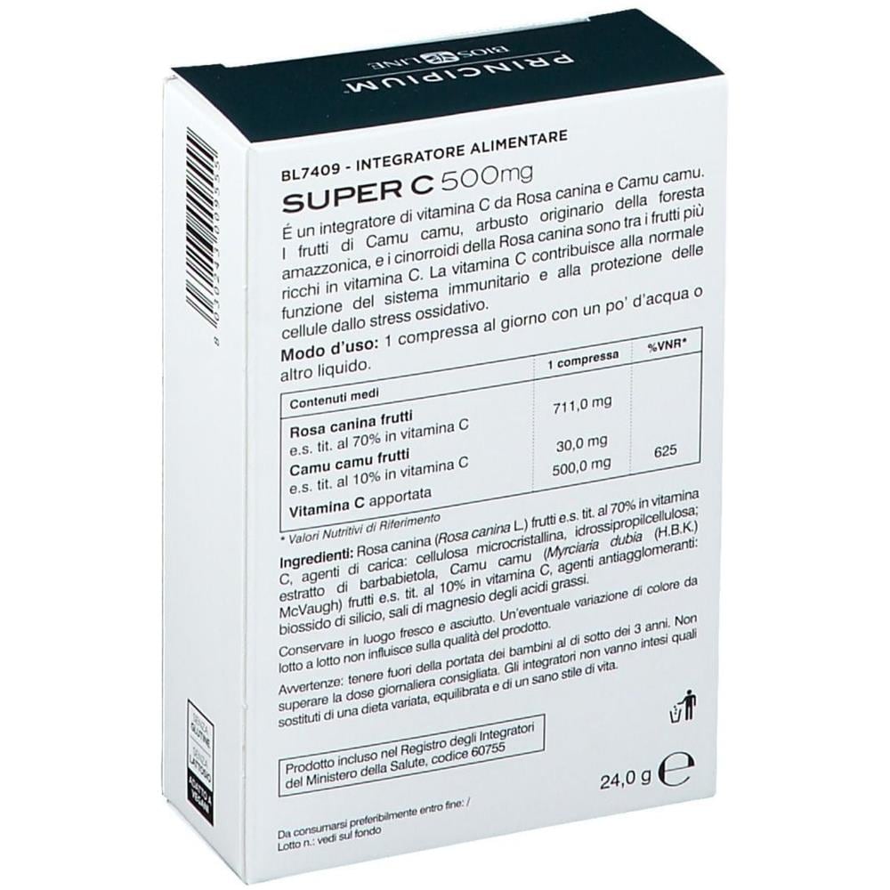 Principium Super C 500 24 Compresse 24,2 g - Foto 2
